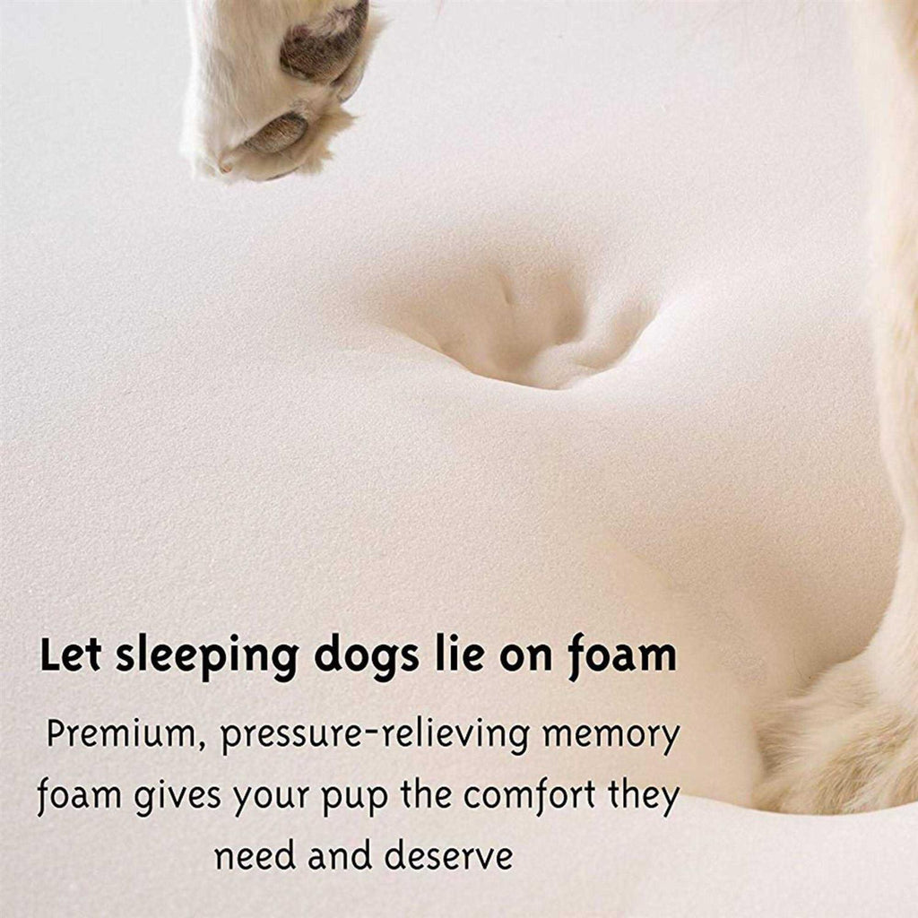 White Portable Orthopedic Dog Bed Z1762