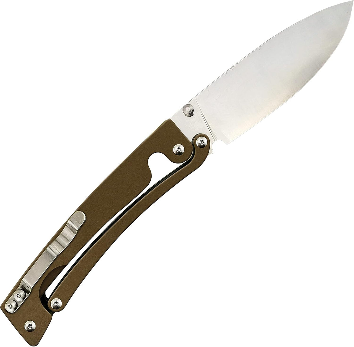 Folding Pocket Knife VG10 Stainless Steel 3.2” Blade Aluminum Alloy Handle D268784