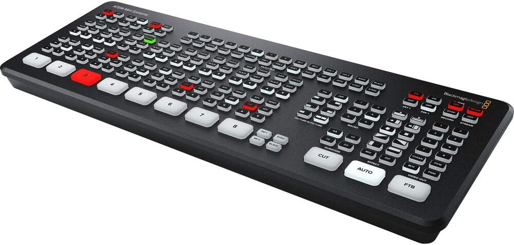 ATEM Mini Extreme HDMI Live Stream Switcher Bundle with HDMI Cable, Cat5e Cable, and Cable Ties X444