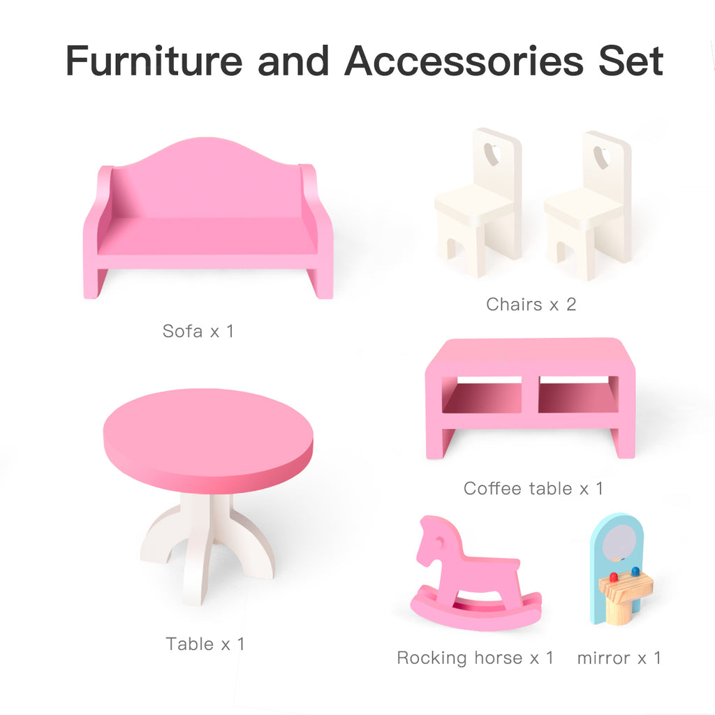 7 Pcs Furniture Dollhouse C83487
