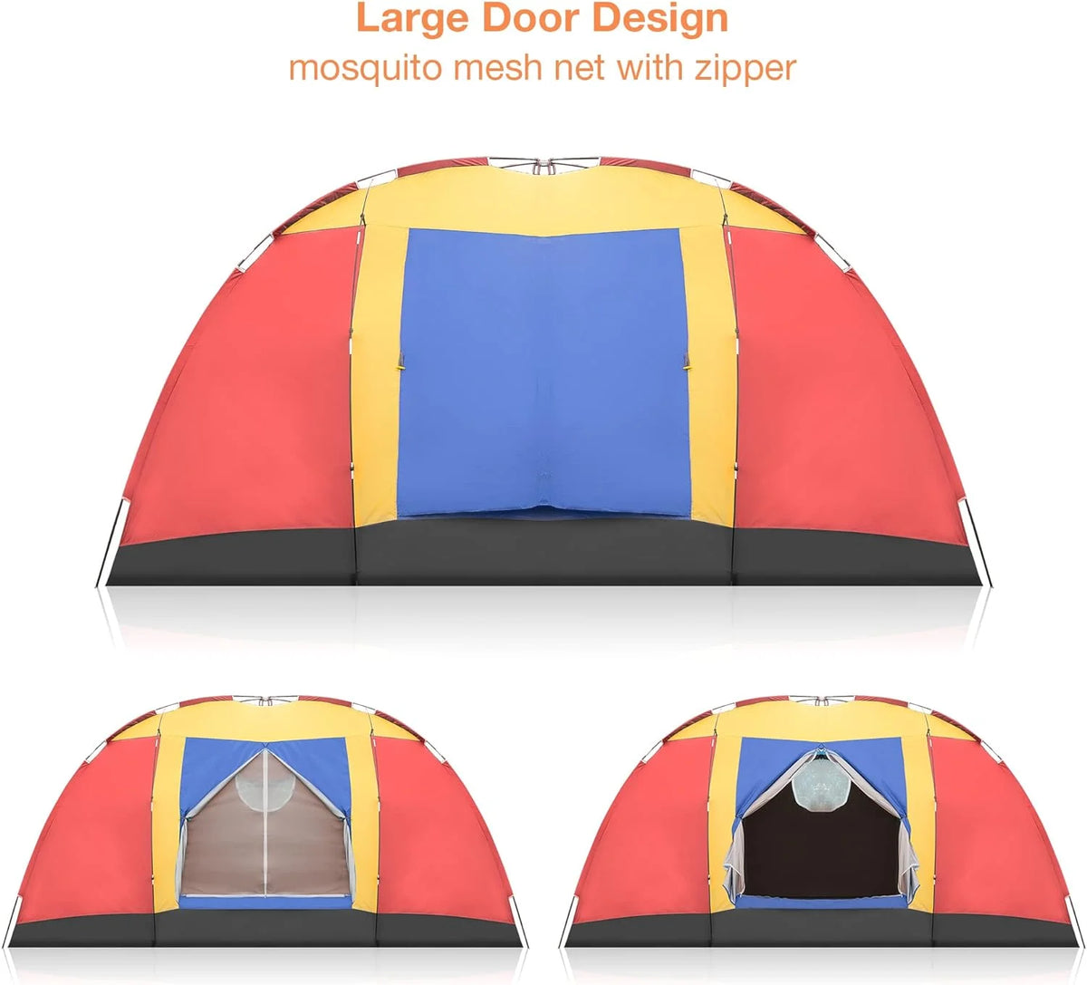 8 Person Lightweight Camping Tent with Carry Bag U757695