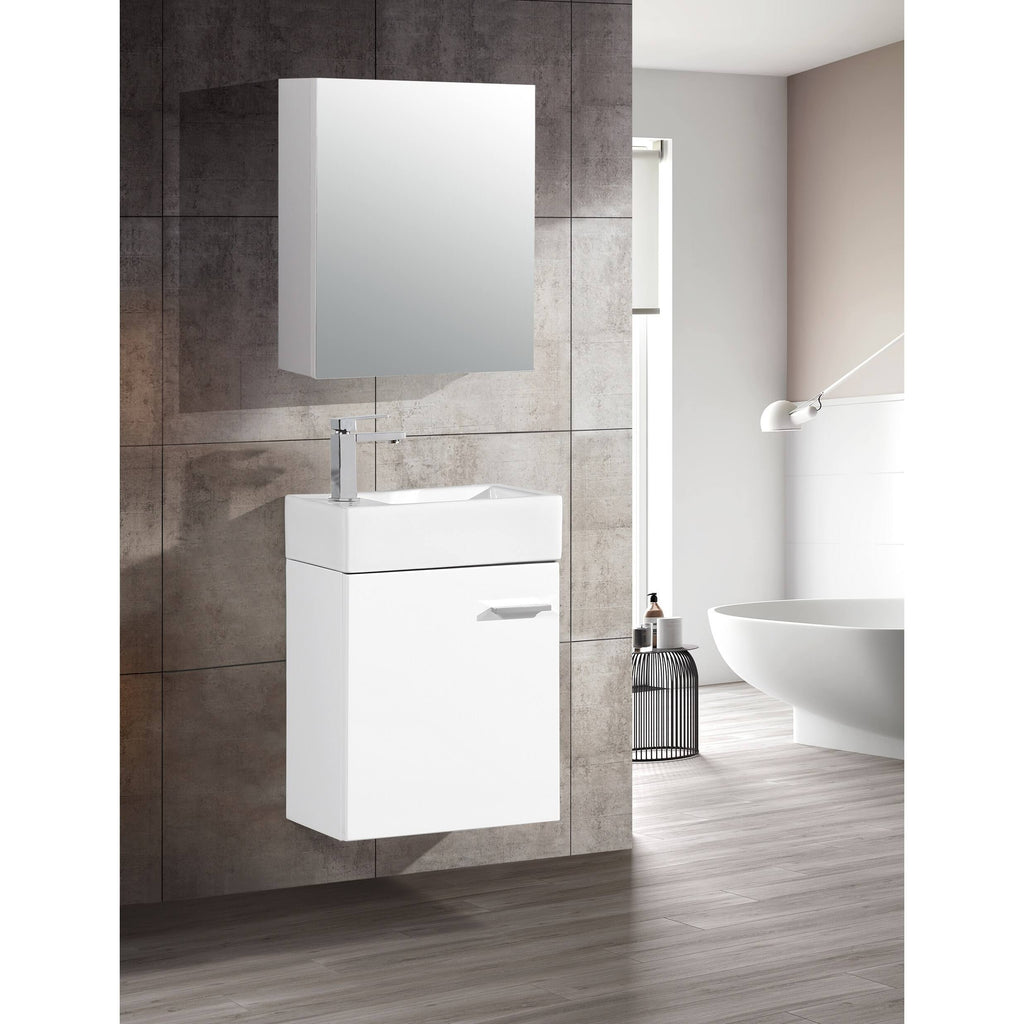 Glossy White Bathroom Vanity S989