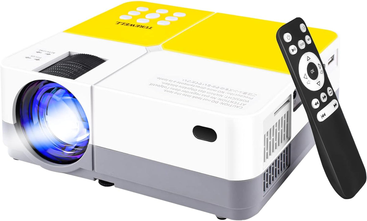Mini Projector, 55000 Hours Full HD 1080P Supported Portable Video Projector T7011