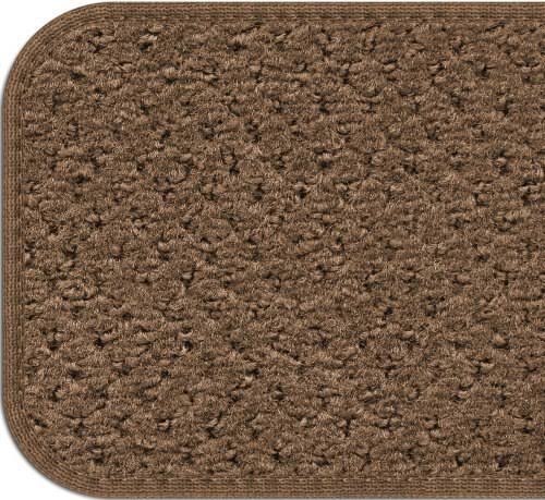 Set of 15 Carpet Stair Treads - Toffee Brown - 8 in. x 30 in. Q82839