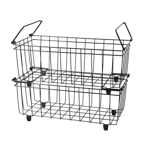 4 Pack Stackable Freezer Organizer Bins with Handles V52081