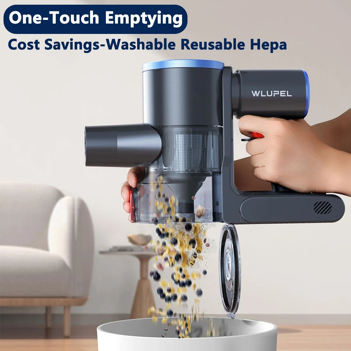 Cordless Vacuum Cleaner 33Kpa 400W Lightweight Stick J157305