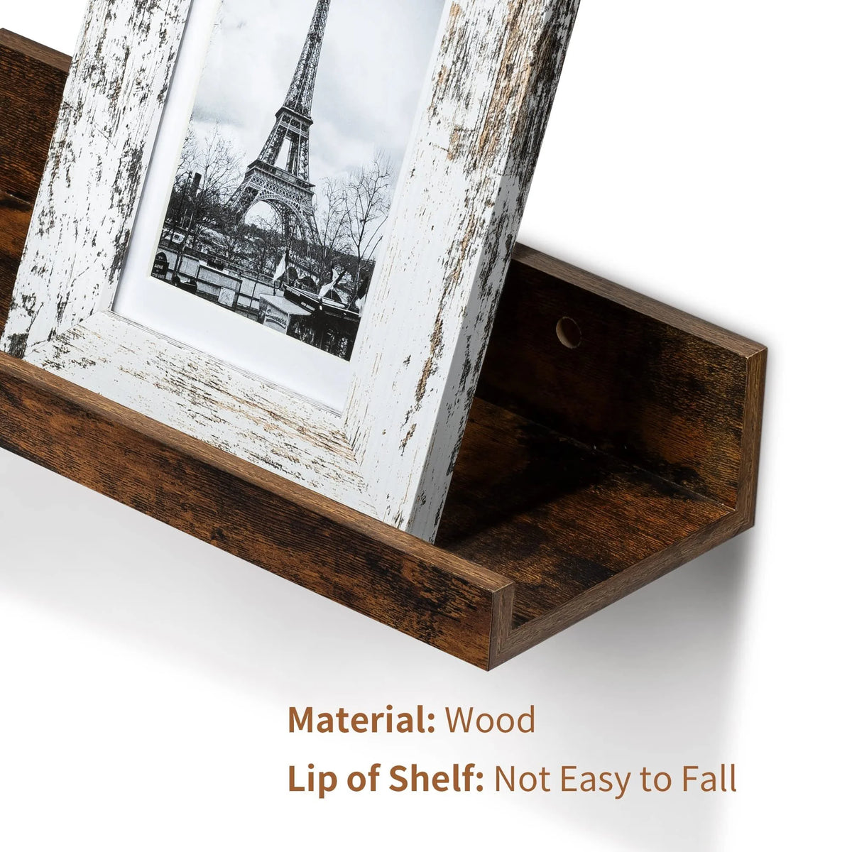 Black Wood Floating Shelves Set of 5 T71102