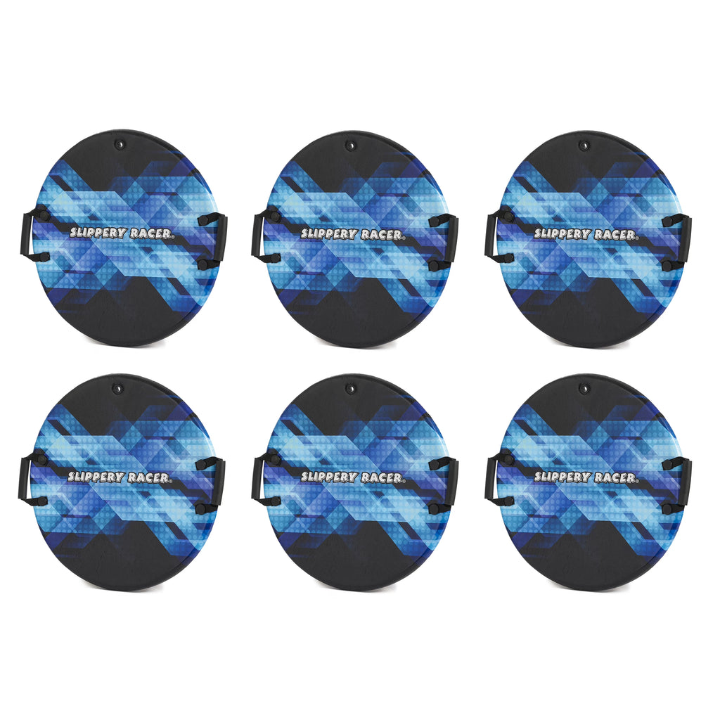 6 Pack Foam Saucer Disc Snow Sled F180778