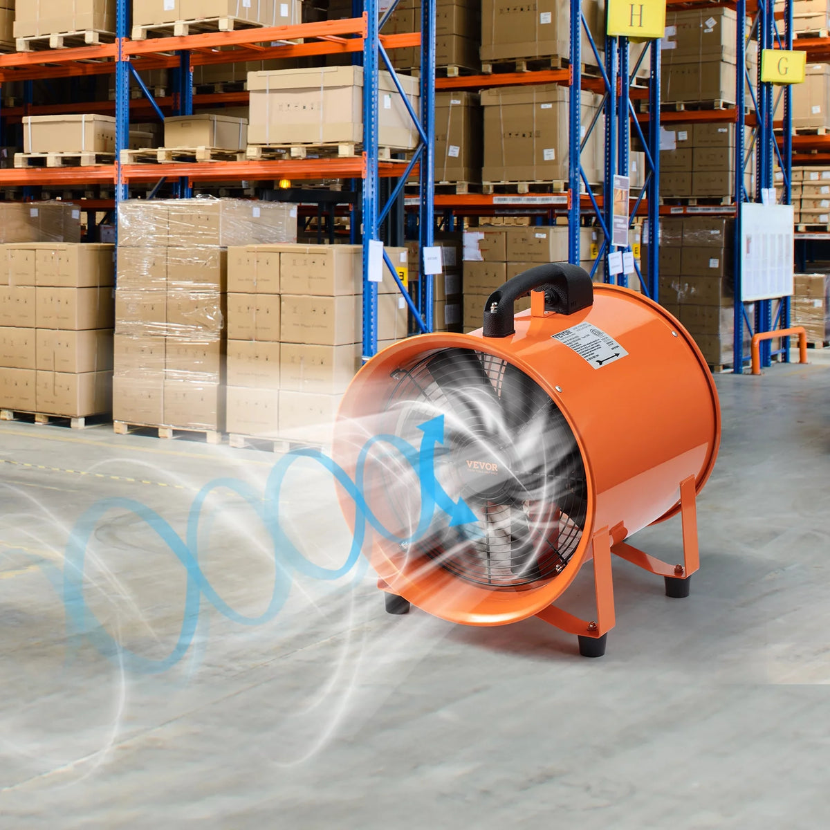 16" Portable Extractor Fan Blower with 33ft Duct Hose M772651