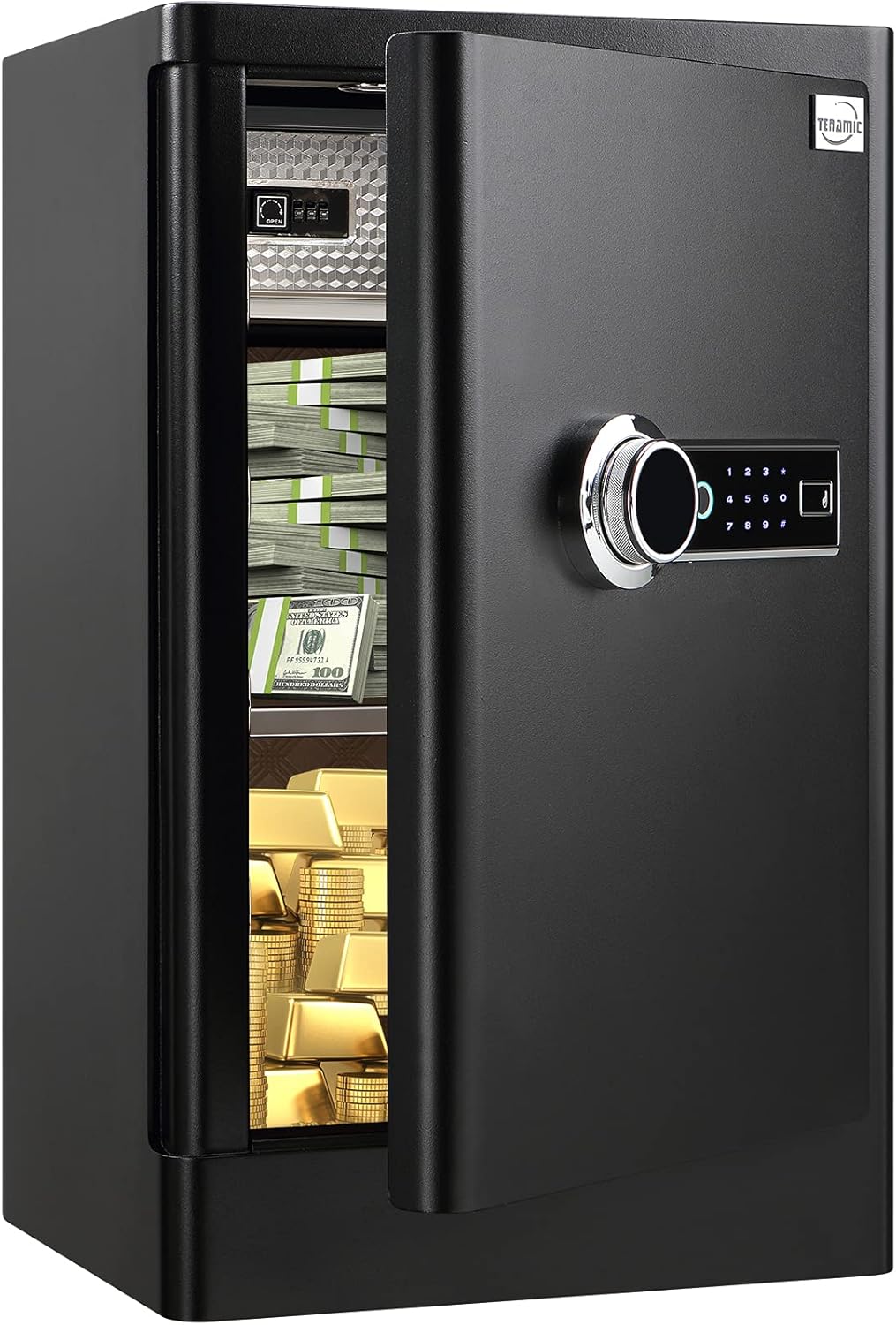 Fingerprint Safe Box with Touch Screen Keypad A568