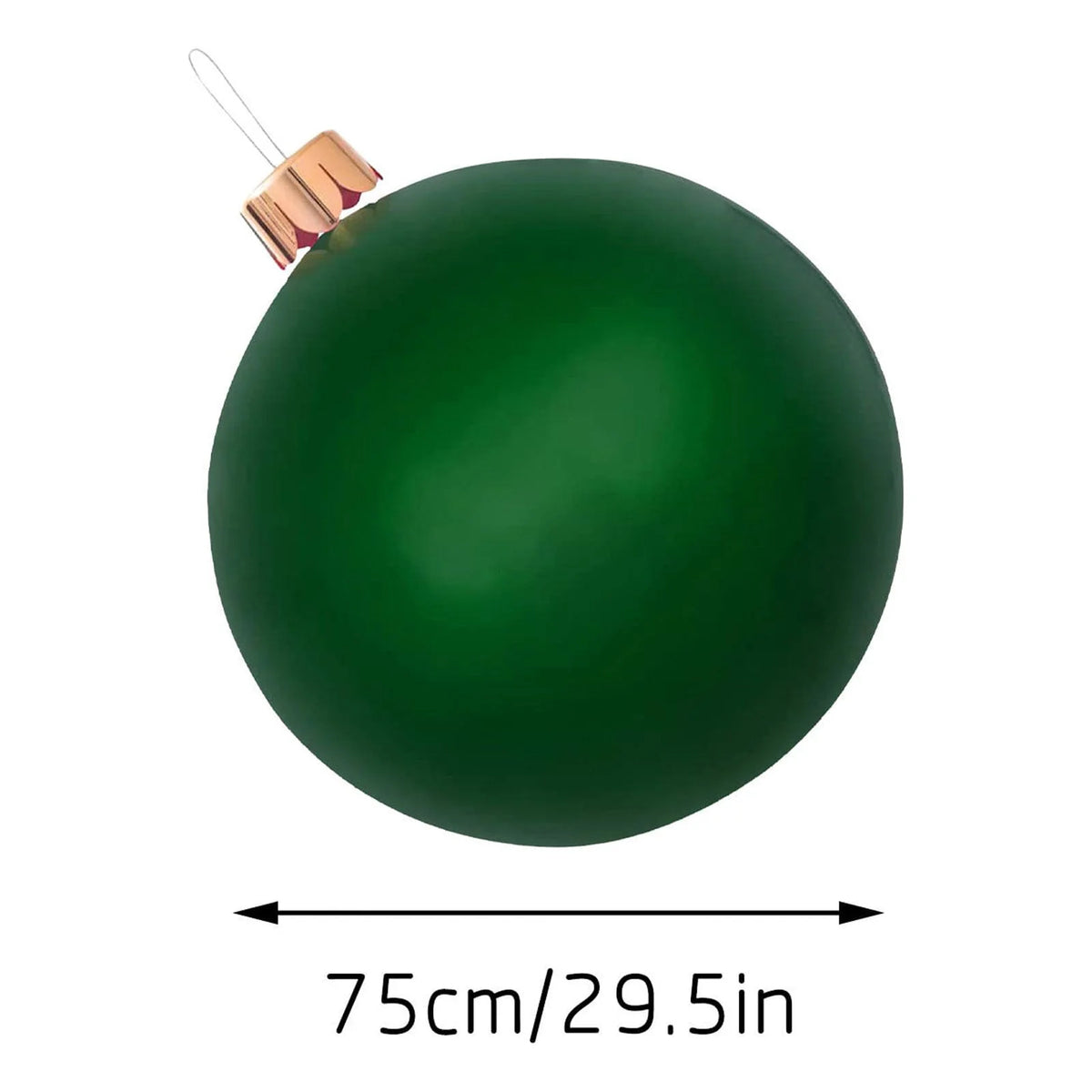 29.5 Inch Giant PVC Inflatable Christmas Ball Ornaments Outdoor Decorations T1939