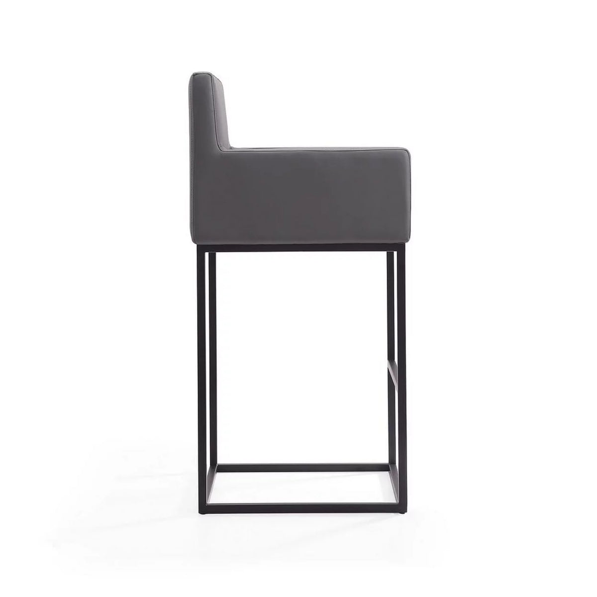 30" Faux Leather Barstool in Gray A57221
