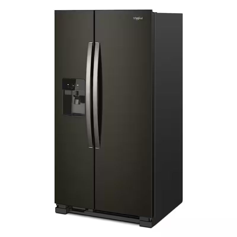 Black Stainless Side by Side Refrigerator Y589627