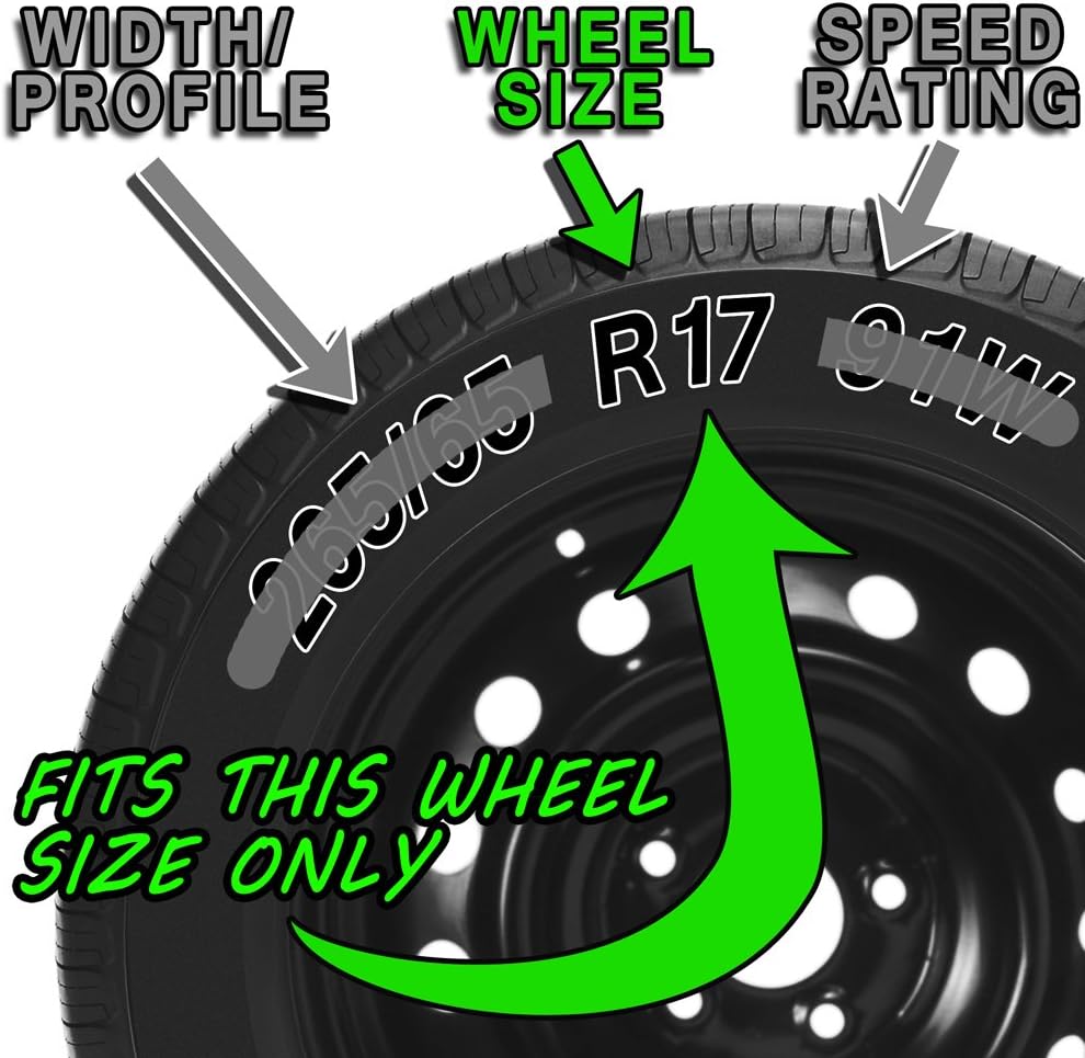 Silver 17 inch Bolt On Wheel Covers Pack of 4 W741