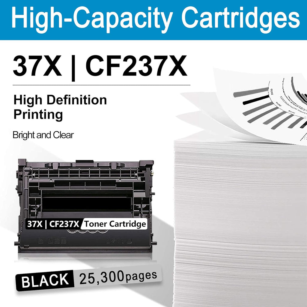 Black High Yield Toner Cartridge 37X CF237X R1607