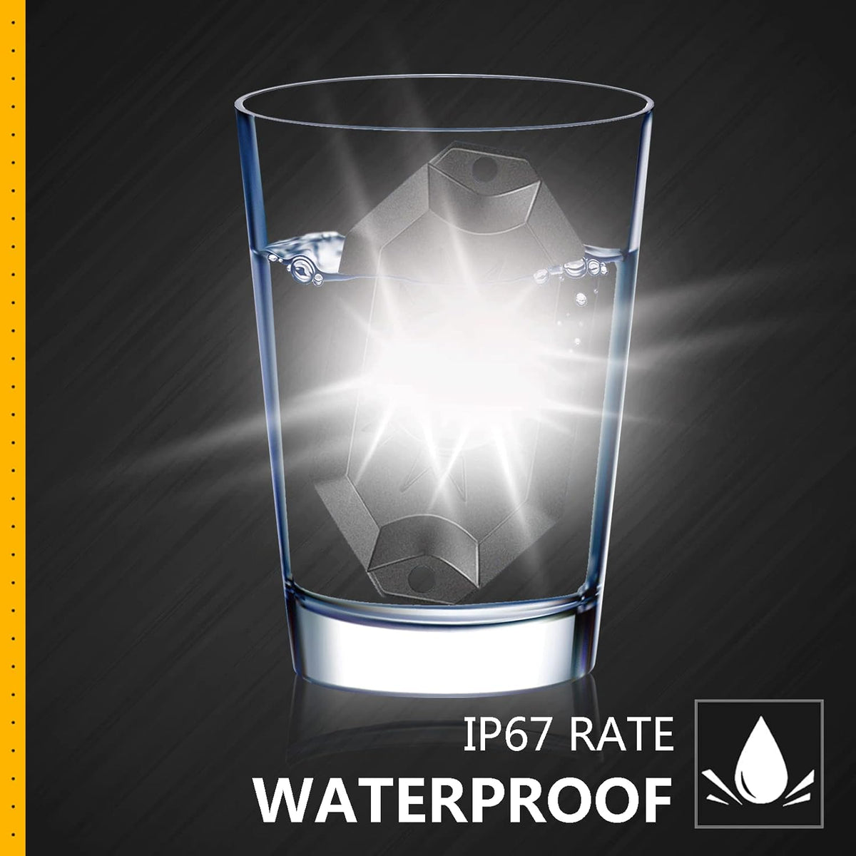 White 12Pods Waterproof LED Underglow Light W8102