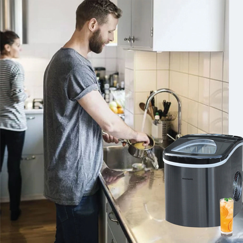 2.3 Qt. Stainless-Steel Counter Top Ice Maker Y2501