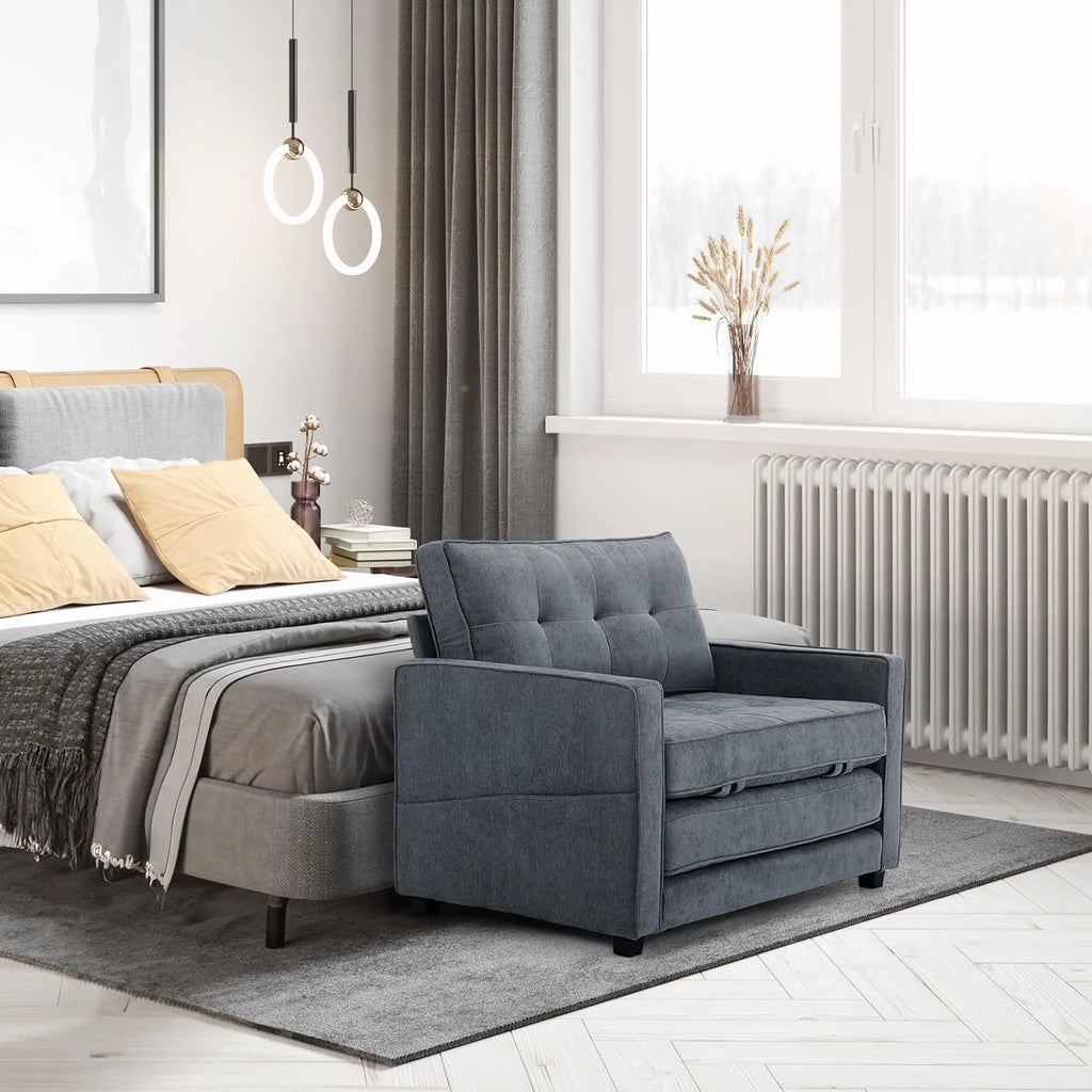 Full Size Chenille Futon Sofa Bed B369272