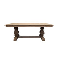 Solid Wood Rectangular Dining Table in Gray Z24089
