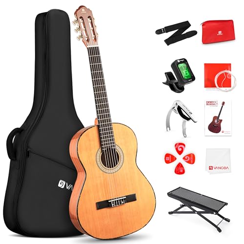 Full Size 39 Inch Nylon Strings Classical Guitar Solid Cedar Top X53484