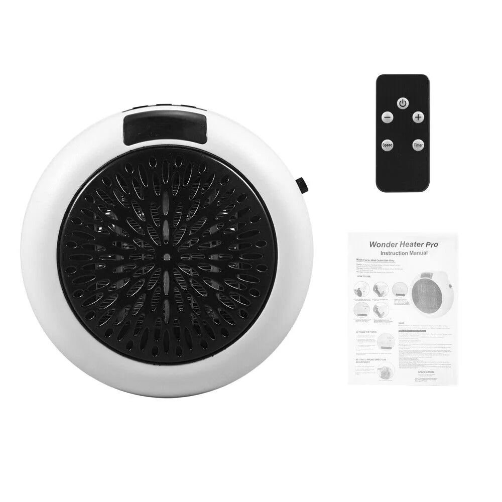 900W Plug-in Electric Heater Fan with Remote Timer F813
