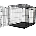 Sliding Double Door Dog Crate W169