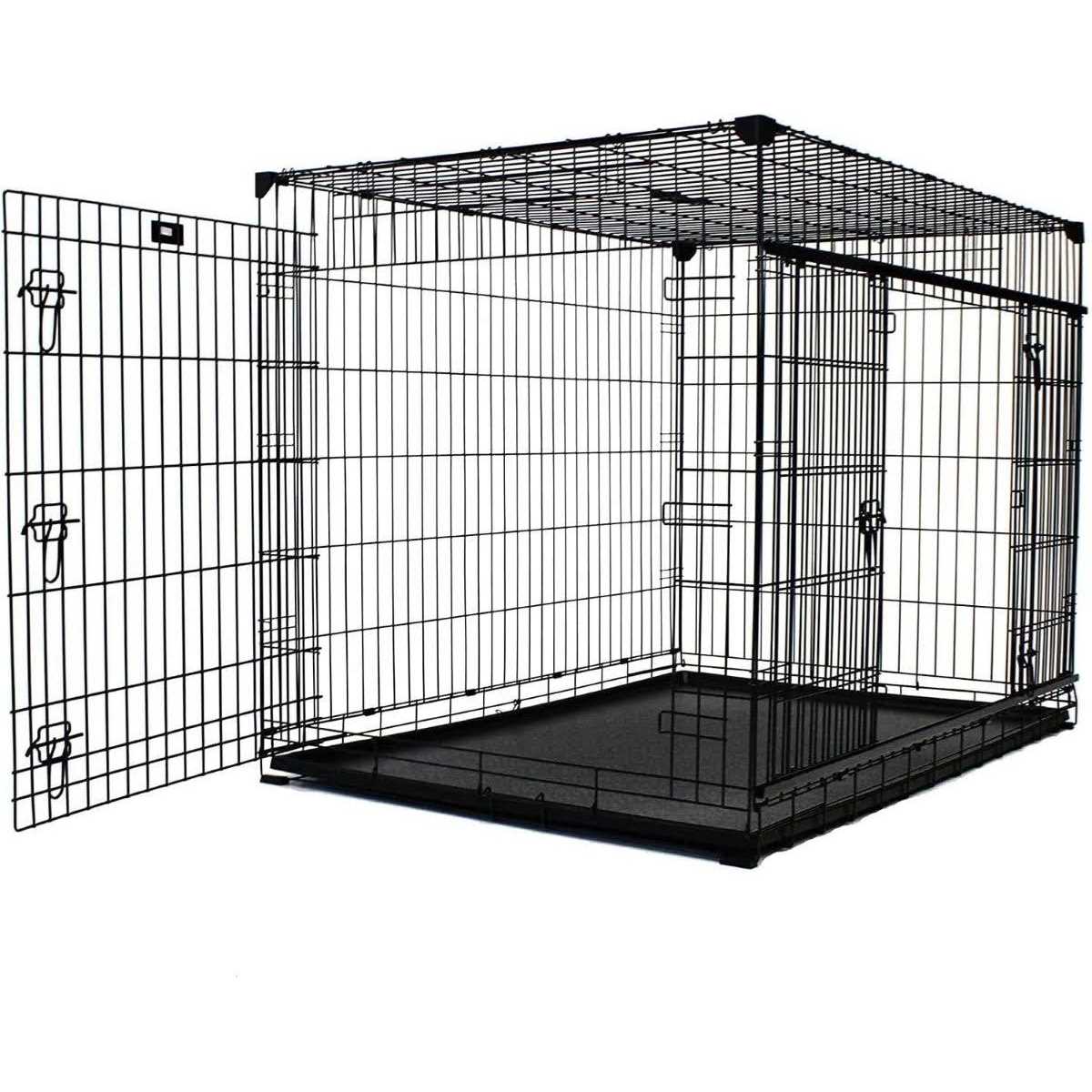 Sliding Double Door Dog Crate W169