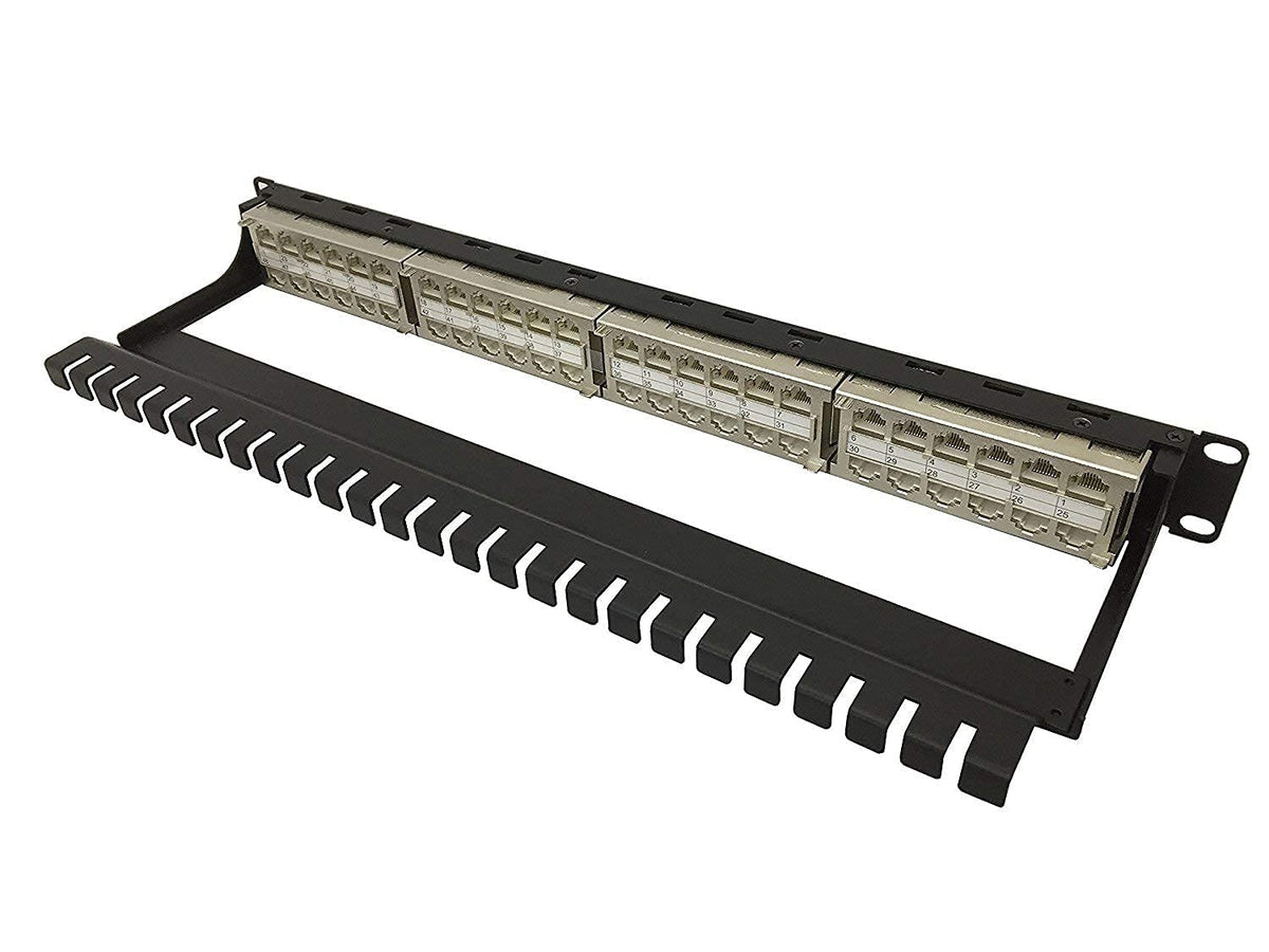 Shielded Cat6A 48 Ports High Density Patch Panel N23545