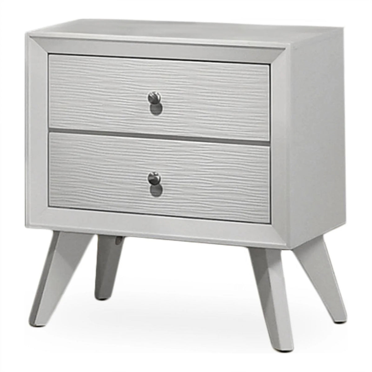 5pc Wood White Bedroom Set King P3107