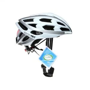 White/Silver Medium Bicycle Helmet F59048