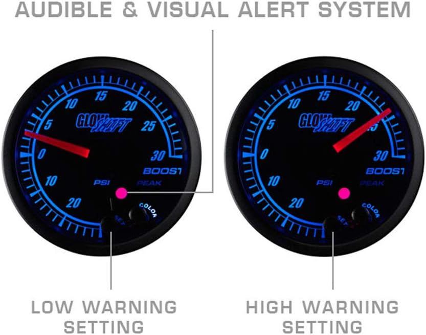 Black Dial Narrowband Air/Fuel Ratio Gauge 2-1/16" 52mm Pack of 2 Y33946