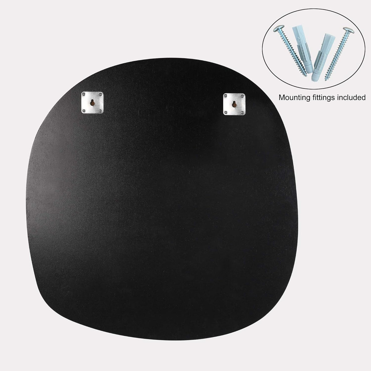 Asymmetrical Wall Mounted Mirror, 19.7 x 20.5 Inches E134