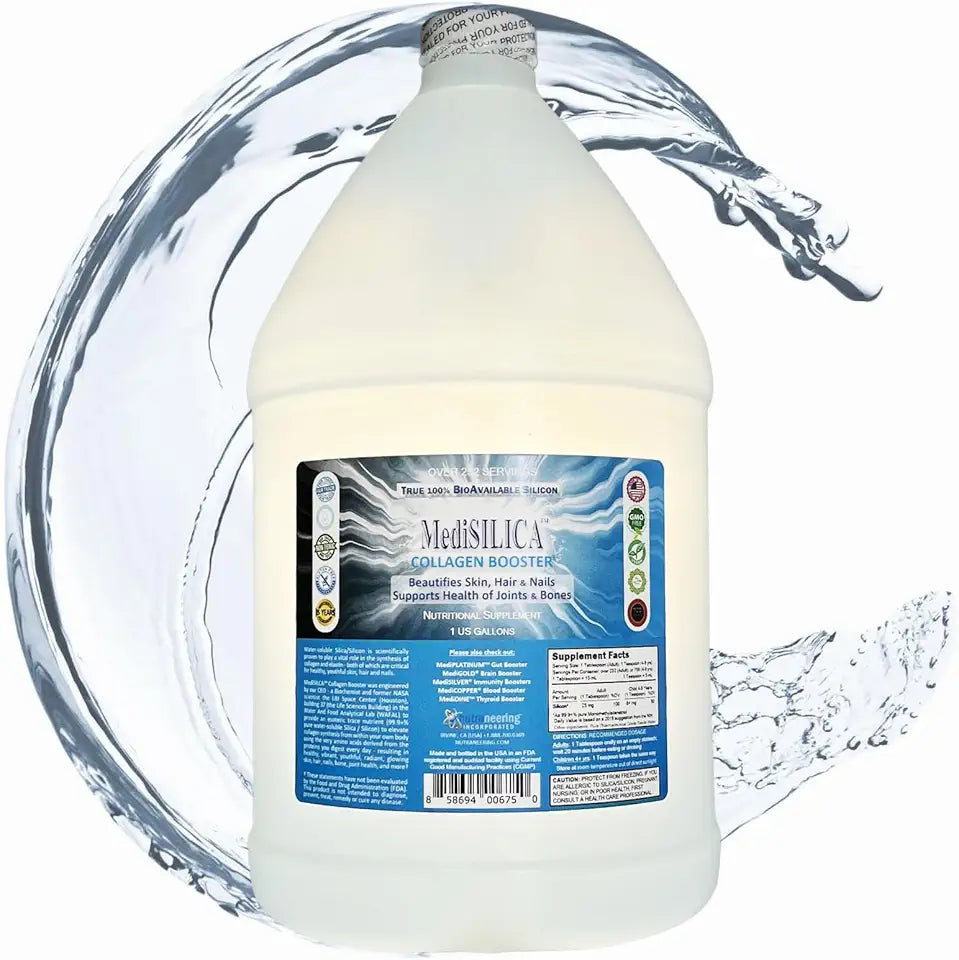 Collagen Booster Water-Soluble Silica Nutritional Supplement 1 Gallon T401