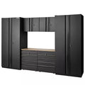 6-Piece Welded Steel Garage Storage System in Black X166