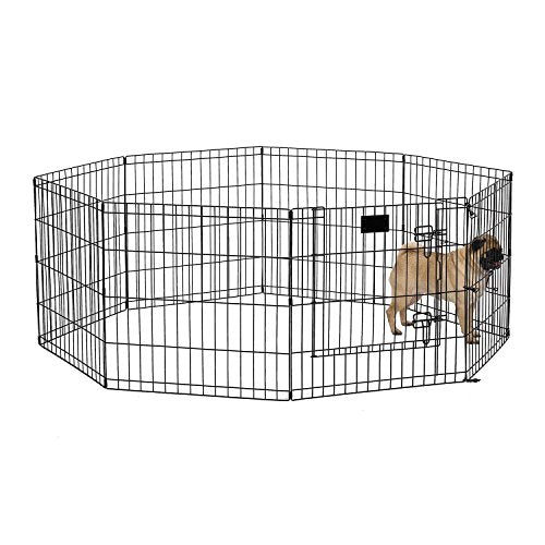 Black Dog Exercise Pen & Playpen with Door N956