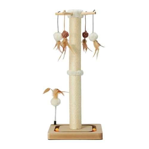 Beige 25 inches Cat Scratching Post I32129