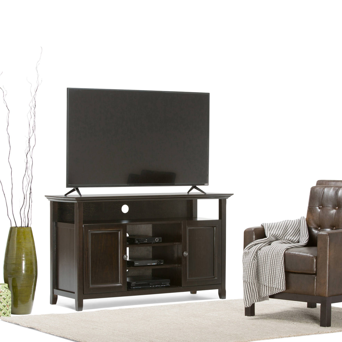 Black TV Media Stand Q19036