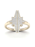 10K Yellow Gold Star Ring J7153