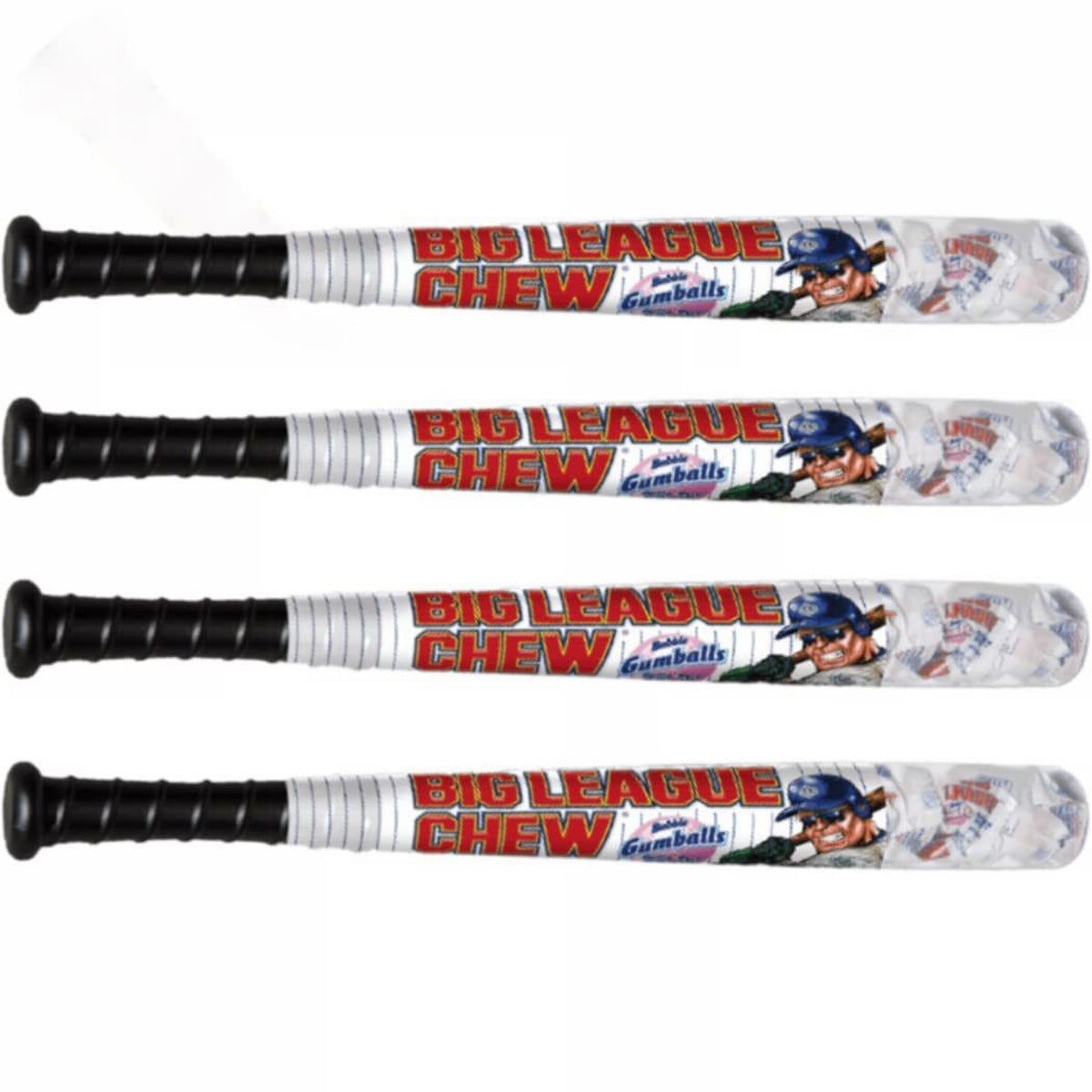 Bubble Gum Balls in Plastic Bat, 2.9 Oz, Pack of 4 Z2959