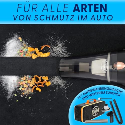 Portable Handheld Car Vacuum Cleaner with 16ft Cord, Bag, and Attachments M786115