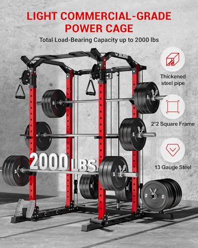 Multi-Function Power Rack with Cable Crossover System H9010