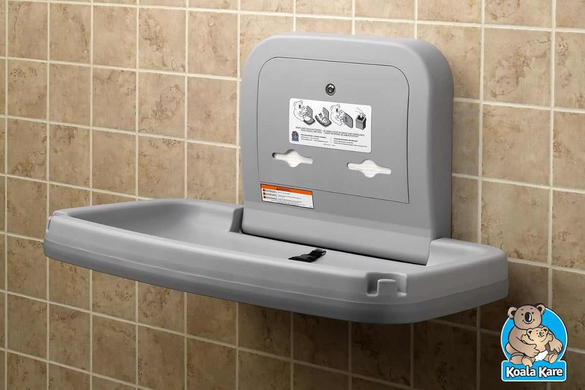 Grey Baby Changing Station with S/S Veneer C60251