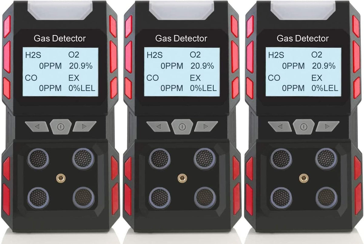 4 Gas Monitor Multi Gas Detector Rechargeable Portable Gas Detector W14544